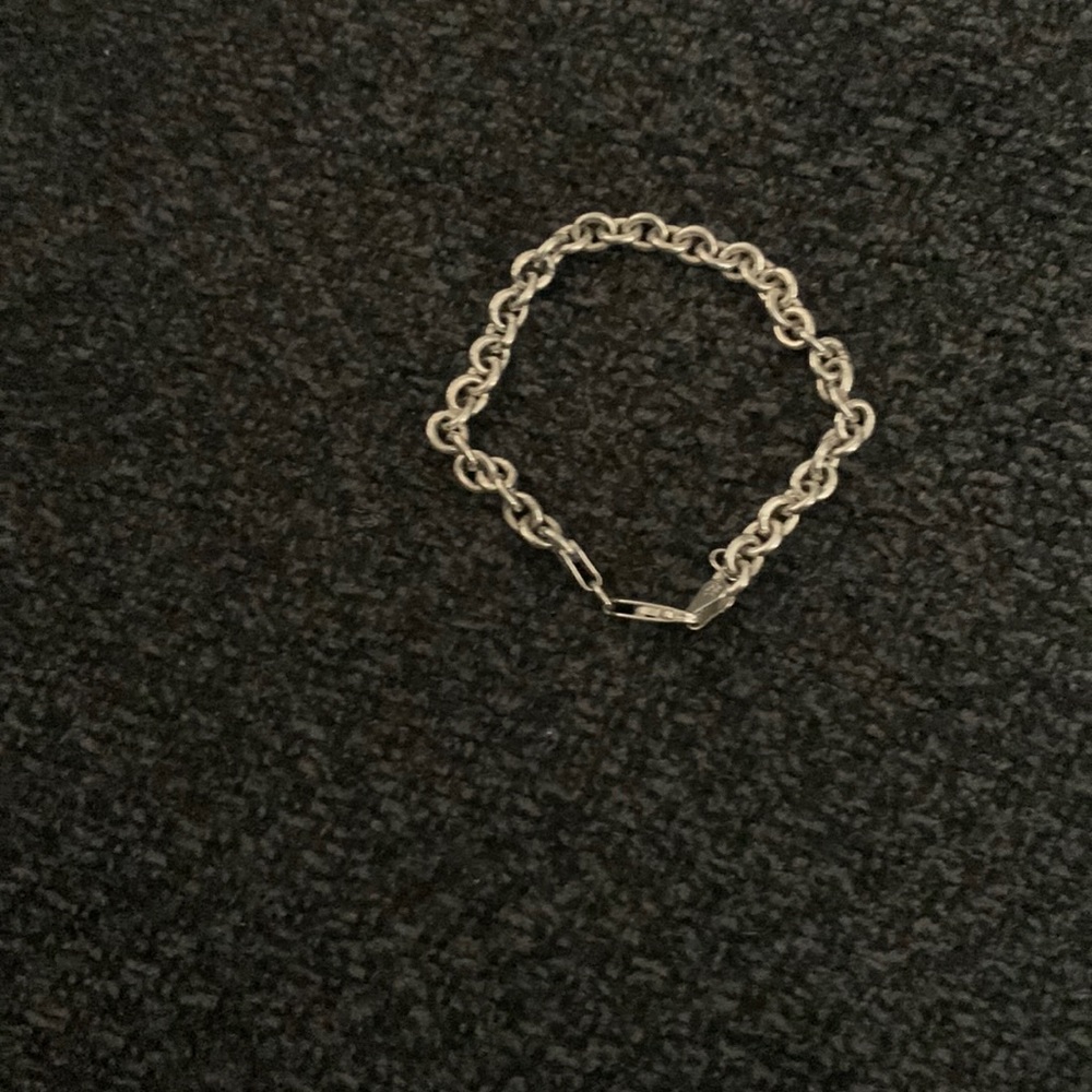 Sterling silver chain link bracelet